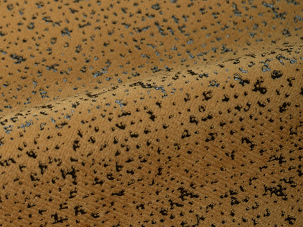 Ochre Golden Yellow Colour Textured Suede Sofa, Chair and Curtain Fabric