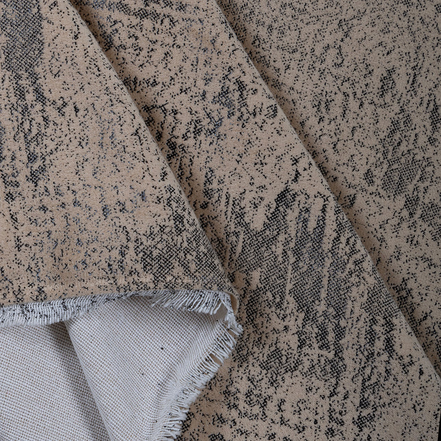 Beige Taupe Colour Textured Suede Sofa, Chair and Curtain Fabric