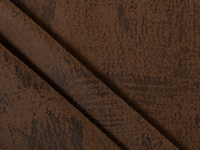 Olive Brown Colour Textured Suede Sofa, Chair and Curtain Fabric