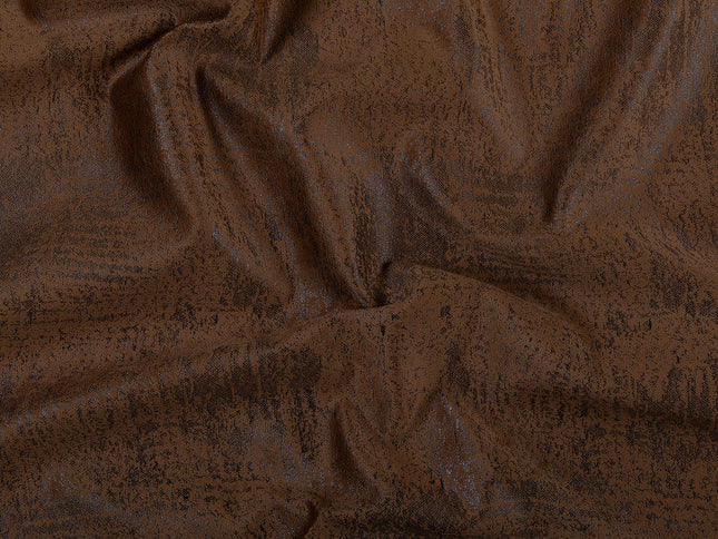 Olive Brown Colour Textured Suede Sofa, Chair and Curtain Fabric