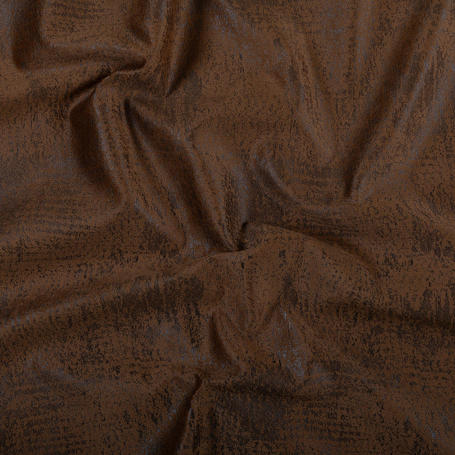Olive Brown Colour Textured Suede Sofa, Chair and Curtain Fabric