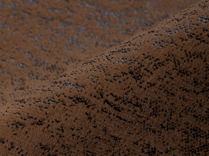 Olive Brown Colour Textured Suede Sofa, Chair and Curtain Fabric