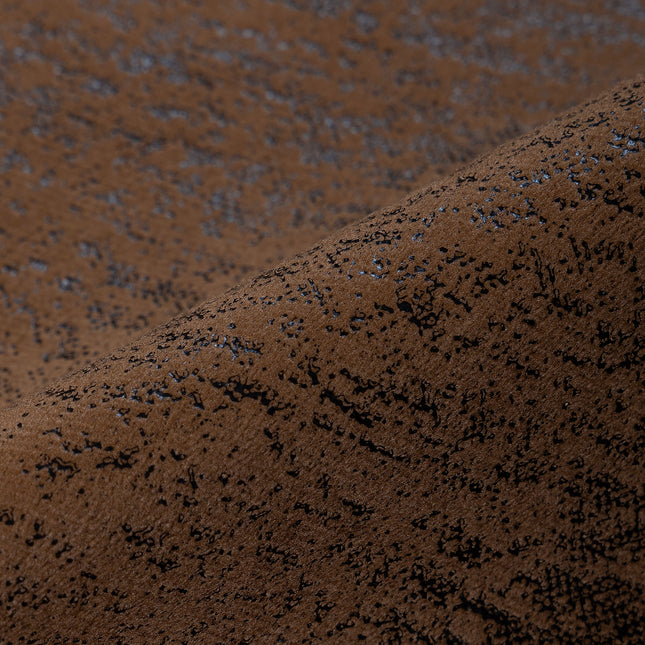 Olive Brown Colour Textured Suede Sofa, Chair and Curtain Fabric