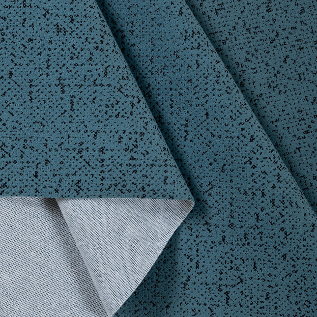 Aqua Green Colour Textured Suede Sofa, Chair and Curtain Fabric