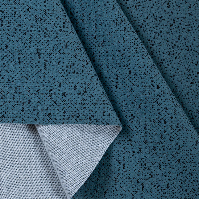 Aqua Green Colour Textured Suede Readymade Curtain