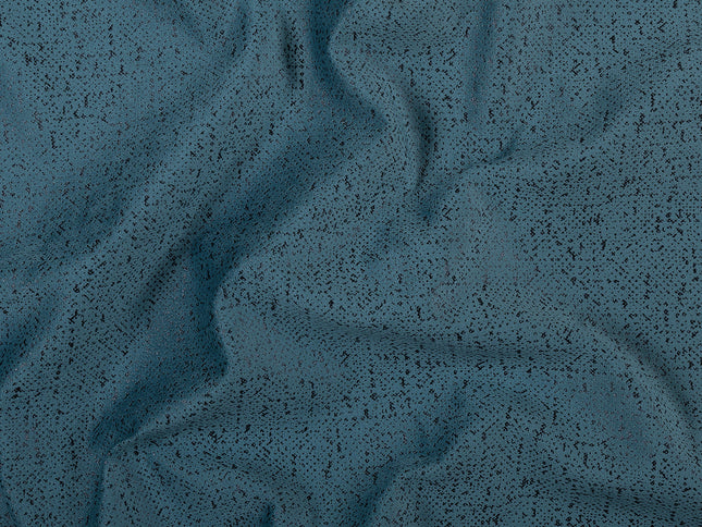 Aqua Green Colour Textured Suede Sofa, Chair and Curtain Fabric