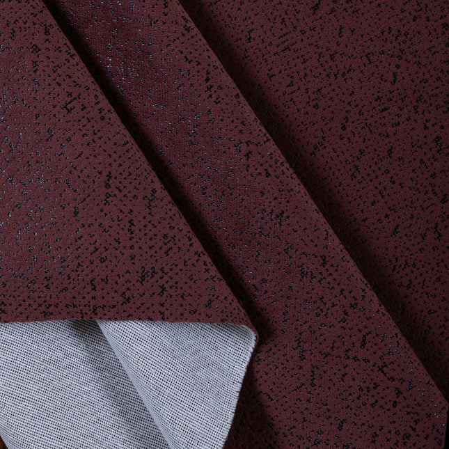 Earthy Mauve Colour Textured Suede Readymade Curtain