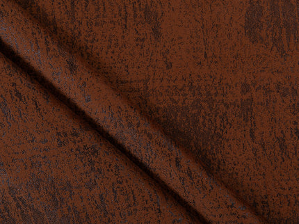 Rust Brown Colour Textured Suede Sofa, Chair and Curtain Fabric