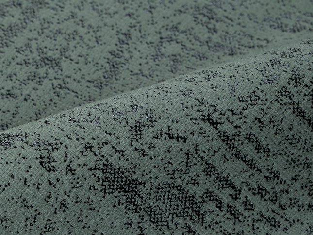 Olive Green Colour Textured Suede Sofa, Chair and Curtain Fabric