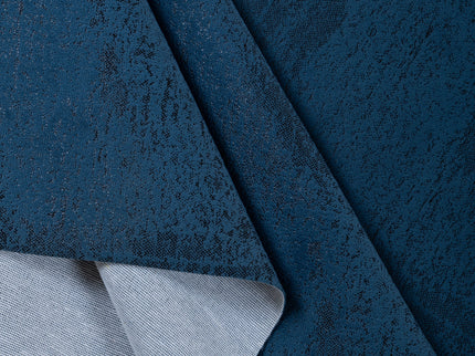Oxford Blue Colour Textured Suede Sofa, Chair and Curtain Fabric