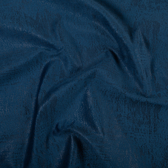 Oxford Blue Colour Textured Suede Sofa, Chair and Curtain Fabric