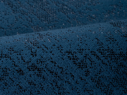 Oxford Blue Colour Textured Suede Sofa, Chair and Curtain Fabric