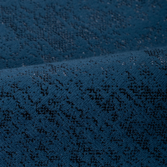 Oxford Blue Colour Textured Suede Sofa, Chair and Curtain Fabric