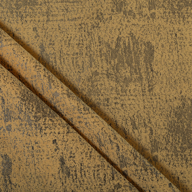 Mustard Yellow Colour Textured Suede Sofa, Chair and Curtain Fabric
