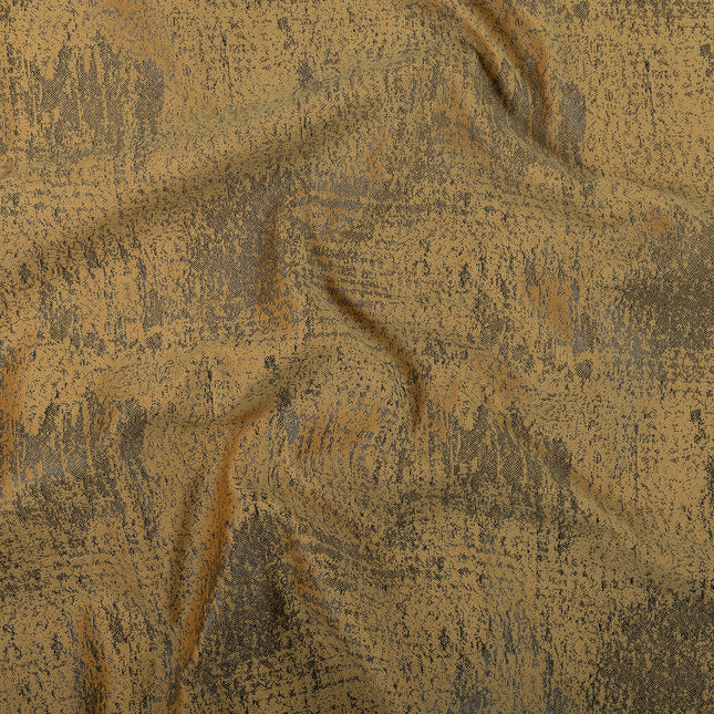 Mustard Yellow Colour Textured Suede Sofa, Chair and Curtain Fabric