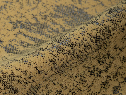 Mustard Yellow Colour Textured Suede Sofa, Chair and Curtain Fabric