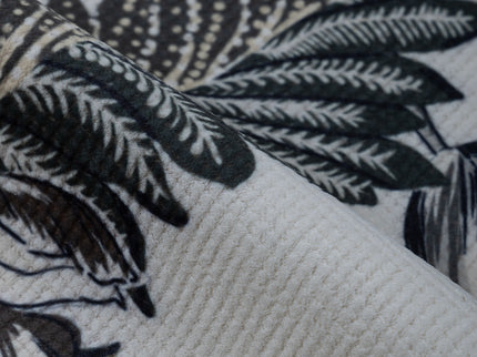 Olive Green and Warm Beige Colour Floral and Leaves Pattern readymade cushion cover