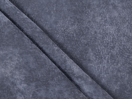 Charcoal Black Colour Textured Velvet Flock Readymade Curtain