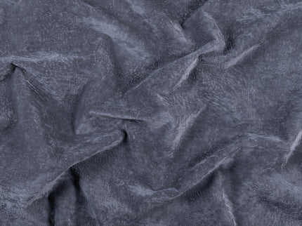 Charcoal Black Colour Textued Velvet Flock Easy Clean Sofa, Chair and Curtain Fabric