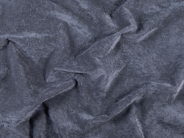 Charcoal Black Colour Textued Velvet Flock Easy Clean Sofa, Chair and Curtain Fabric