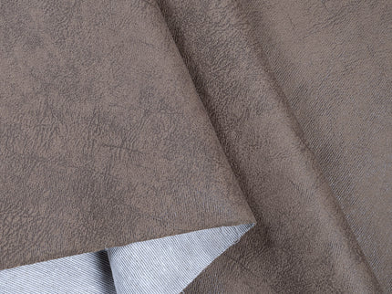 Espresso Brown Colour Textured Suede Sofa and Chair Fabric