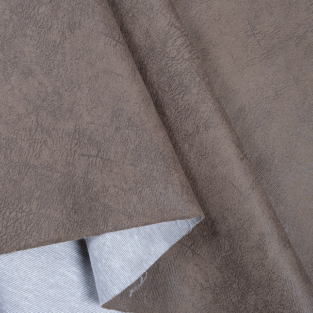 Espresso Brown Colour Textured Suede Sofa and Chair Fabric