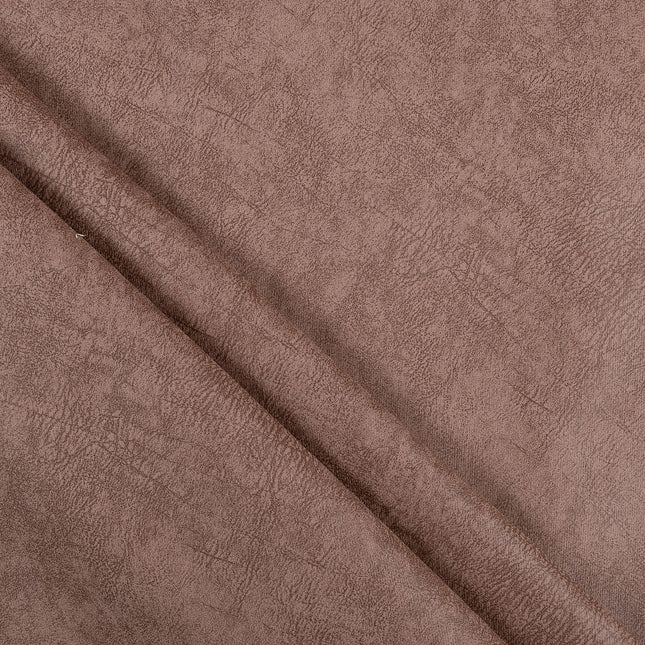 Caramel Brown Colour Textured Suede Sofa and Chair Fabric
