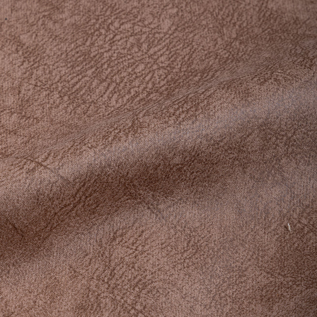 Caramel Brown Colour Textured Suede Sofa and Chair Fabric