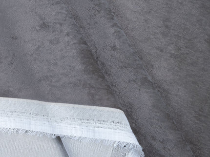 Dark Grey Colour Plain Velvet Flock Easy Clean Sofa, Chair and Curtain Fabric