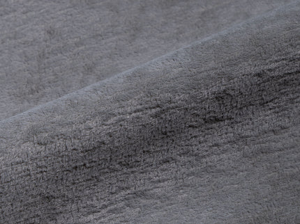 Dark Grey Colour Plain Velvet Flock Easy Clean Sofa, Chair and Curtain Fabric