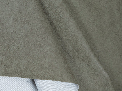 Tan Green Colour Textued Suede Sofa and Chair Fabric