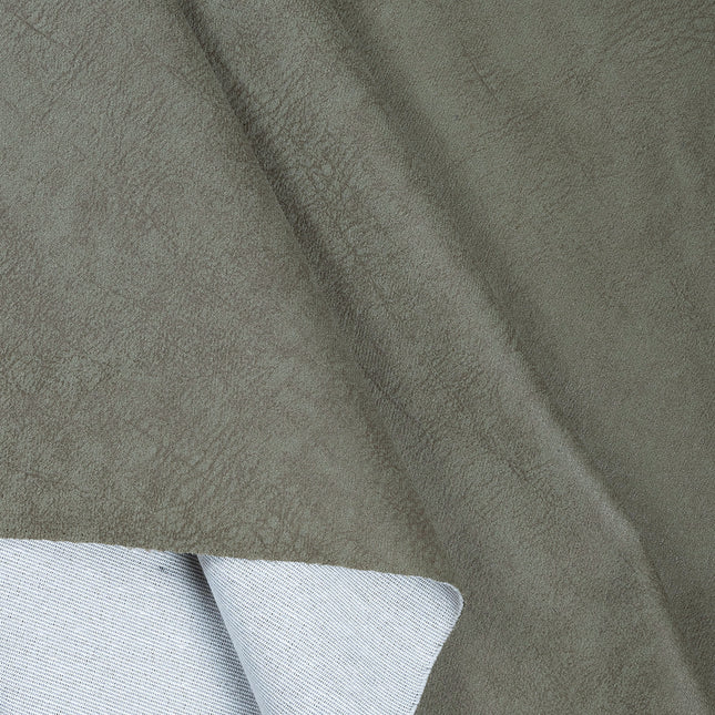 Tan Green Colour Textued Suede Sofa and Chair Fabric