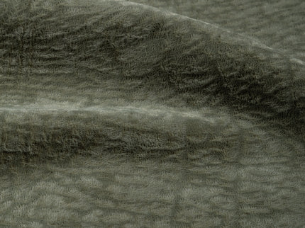 Olive Green Colour Textured Velvet Flock Easy Clean Sofa, Chair and Curtain Fabric