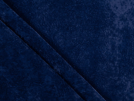 Royal Navy Blue Colour Textued Velvet Flock Easy Clean Sofa, Chair and Curtain Fabric