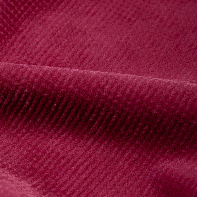 Wine Colour Textured Velvet Flock Easy Clean Sofa, Chair and Curtain Fabric