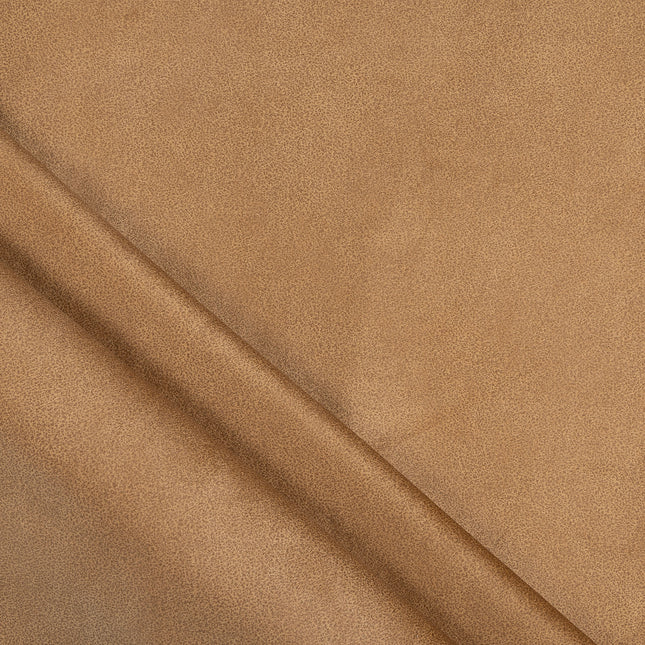 Tawny Brown Colour Textured Suede Sofa and Chair Fabric