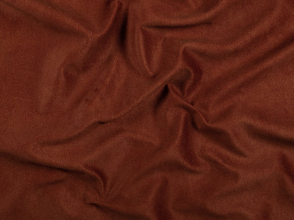 Rust Colour Textured Suede Sofa and Chair Fabric