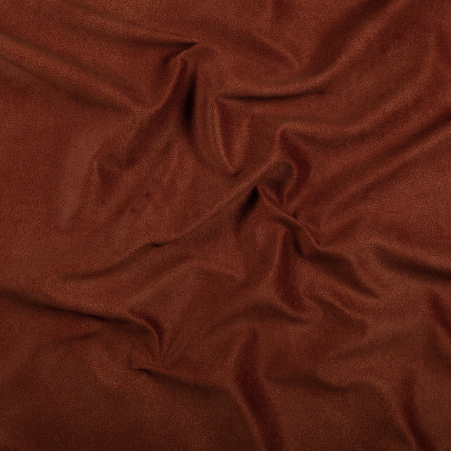 Rust Colour Textured Suede Sofa and Chair Fabric