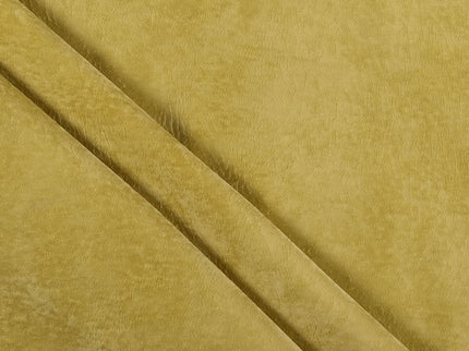 Dark Yellow Colour Textured Velvet Flock Readymade Curtain