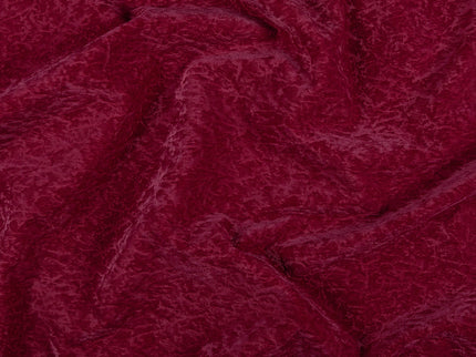 Wine Colour Textured Velvet Flock Easy Clean Sofa, Chair and Curtain Fabric