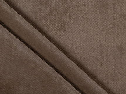 Coffee Brown Colour Textured Velvet Flock Readymade cushion cover