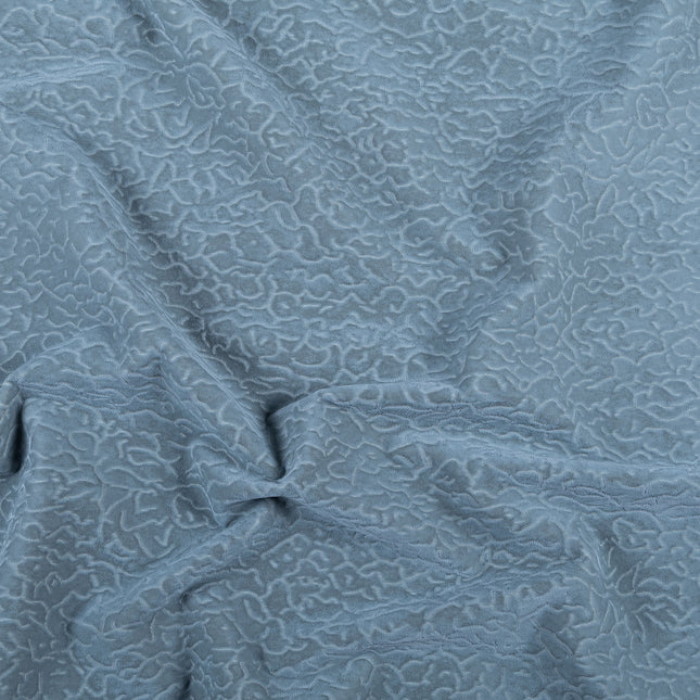 Grey Colour Textured Velvet Flock Easy Clean Sofa, Chair and Curtain Fabric
