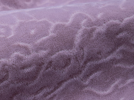 Pink Colour Textured Velvet Flock Easy Clean Sofa, Chair and Curtain Fabric