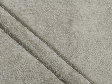 Stone Beige Colour Textured Velvet Flock Easy Clean Sofa, Chair and Curtain Fabric
