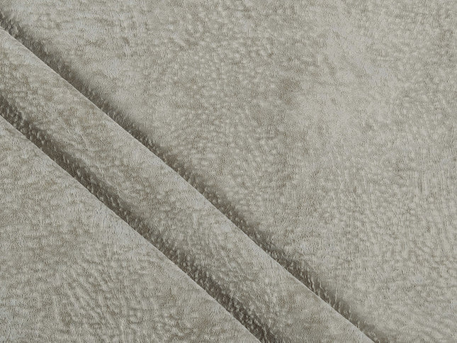 Stone Beige Colour Textured Velvet Flock Easy Clean Sofa, Chair and Curtain Fabric