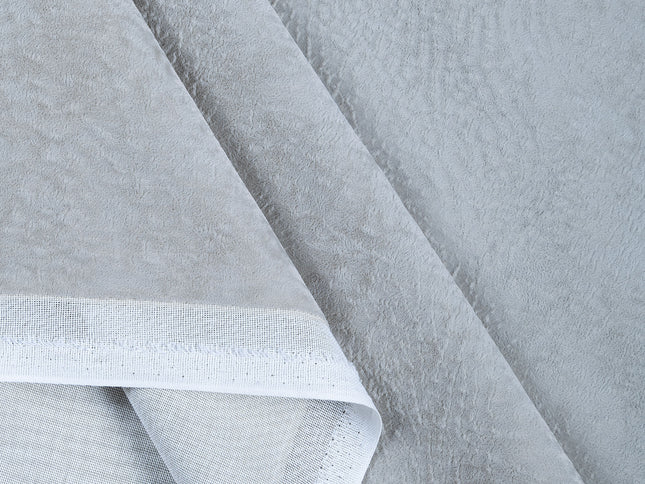 Light Grey Beige Colour Textured Velvet Flock Easy Clean Sofa, Chair and Curtain Fabric