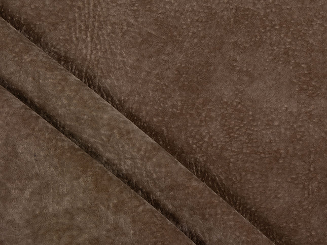 Espresso Brown Colour Textured Velvet Flock Easy Clean Sofa, Chair and Curtain Fabric