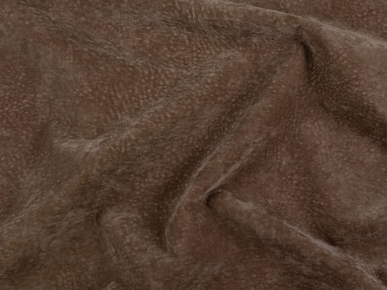 Espresso Brown Colour Textured Velvet Flock Easy Clean Sofa, Chair and Curtain Fabric