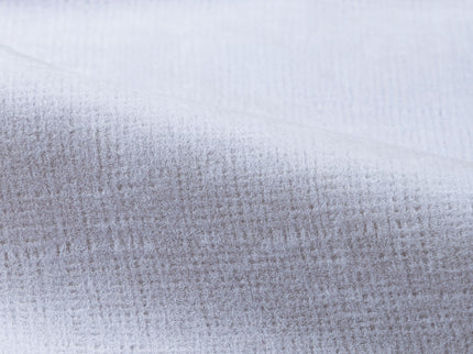 Silver Grey Colour Textured Velvet Flock Easy Clean Sofa, Chair and Curtain Fabric