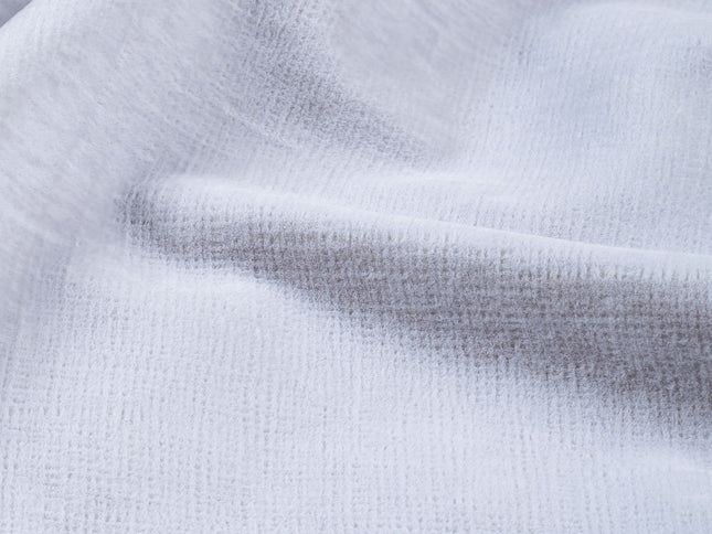 Silver Grey Colour Textured Velvet Flock Easy Clean Sofa, Chair and Curtain Fabric